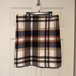 SHEIN Multicolor Plaid Mini Skirt